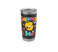 Squeeze Me Funny Lemon Dabbing Joli jeu de mots estival aux agrumes Gobelet isotherme en acier inoxydable double paroi