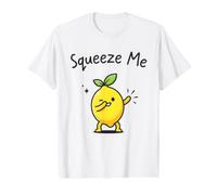 Squeeze Me Funny Lemon Dabbing Joli Jeu de Mots Estival aux Agrumes T-Shirt Graphique avec Valeur