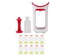 Squeeze Station, Squeeze Station Appuyez sur & amp; Pochettes de nourriture de presse-purée de fruits portatives d'enfants de système de magasin pour la cuisine à la maison (Rosy Red)