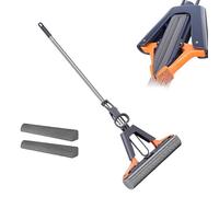 Squeeze | Telescopic Pole 2 Replacement Heads | Kitchen Floor Squeeze ,for Kitchen Living Room Hardening Head, The Roller DeliBedroom Dining Room Dorm Apartment