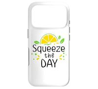 Squeeze The Day Sign,Lemon Decor When Life Gives You Lemons Coque pour iPhone 17 Pro