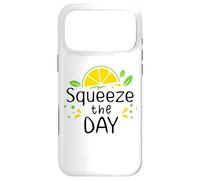 Squeeze The Day Sign,Lemon Decor When Life Gives You Lemons Coque pour iPhone 17 Pro Max