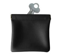 Squeeze-Top Trousse de Maquillage | Petite Trousse de Maquillage avec Fermeture Automatique | Sac de Rangement Multifonction Organisateur de Voyage pour Femmes Cosmétiques Casques, Noir, L, Voir