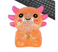 Squeeze Toy, Fidget Stress Reliever Toy, Cute Glitter Salamander Design with Slow Rising Soft Texture for Relaxation and Focus, Portable PU Foam Sensory for Office Classroom Work Study Home Use