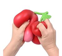 Squeeze Toy Kids, Finger Play Gadget, Soft Tool with Cherry Style, Toy for Boys Girls, Fun Aid, Support pratique pour étudiants Adults Classroom Commuting Travel School Party Holiday Event Gathering