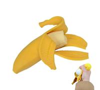 Squeeze Toy - Kids Realistic Banana Shape Stress Relief Prank Toy | Soft Slow Rising Sensory Squeeze Food for Classroom, Home, Travel, PU Foam Yellow, 16x3.6x16cm