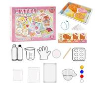 Squeeze Toy Making Kit - Cute Gel Squeeze Toy Making | Hands-on Beginners Squeezes Toyss Crafting Art in Cat's Claw Fish and Cheese Shape for School, Bedroom and Others