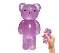 Squeeze Toy Set, Soft Bear Figure, 128g Non Sticky Fidget, Sturdy Stress Relief, Charm Sensory Accessory, Portable Play Gadget, for Birthday Holiday Stocking Stuffer Goodie Bag Party Favors