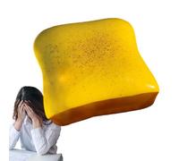 Squeeze Toy - Slow Rebound Calming Gadget | Soft Bread Shape Squeeze Food Toy Suitble for Boys Girls Children Students Adults Classroom Home Dorm Commuting Trael School