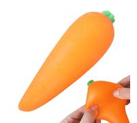 Squeeze Toys Carrot, Novelty Favors Toy, Sensory Stress Reliever, Soft Sturdy Material Fun Design, Easy Grip Portable for Home School Classroom Dorm Travel Road Trip Use