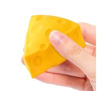 Squeeze Toys, Cheese Design, 3.937x3.937x3.937 Inch Slow Rising Ball, Stress Relief Accessories, Desk Supplies, Best Usage Accessory for Adults Kids Home Office Classroom Travel Work Study Party Daily