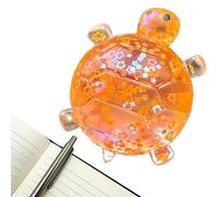 Squeeze Toys - Glitter Turtle Shape Party Favors, Sensory Toy with Sparkling Fluid Core, Slow Rebound Stress Ease Fidget, Tactile Hand Exerciser, Quiet Decompressions Accessory for Home School