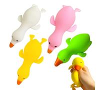 Squeeze Toys Set - Soft Duck Animal Sensory Games for Kids Adults | 4-Piece Finger Fidget Stress Reliever, Fun Tactile Toys for Home Classroom Office Travel Work Study Party Holiday