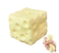 Squeeze Toys - Soft Slow Rising Cheese Stress Relief Sensory Game for Adults Kids Students Entertainment Home Office Travel | PU Foam Squishys Novelty, Realistic Texture, Handheld Relaxation Toy Fun