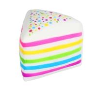 Squeeze Toys - Thermoplastic Rubber 12.7cm | Rainbow Cake Slow Rising Stress Toy, Food Shape Finger Fidget Sensory Toy | for Men Women Kids Home Classroom Office Travel Party Holiday Birthday