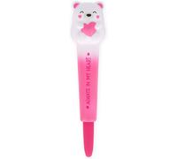 Squeezies Stylo Gel Anti - Stress, Thème Teddy Bear, Papeterie Détendez - Vous Et Concentrez - Vous, Stylo Anti - Stress, Super Doux, Encre Rose, Pointe De 1 Mm De Diamètre