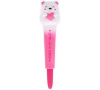 Squeezies Stylo Gel Anti - Stress, Thème Teddy Bear, Papeterie Détendez - Vous Et Concentrez - Vous, Stylo Anti - Stress, Super Doux, Encre Rose, Pointe De 1 Mm De Diamètre