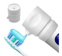 SqueezMe EasyPump Bouchon distributeur de dentifrice - Bouchon de dentifrice en silicone à fermeture automatique pour enfants et adultes - Sans désordre, design debout - Ajustement universel pour