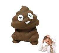 Squeezy Balle Anti-Stress en Forme de crotte, Jouet élastique en TPR Durable, Gadget Amusant pour Les fêtes d' , soulage Le Stress sensoriel, Jouet de Bureau boueux pour