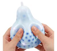 Squelch Orb Pimple Poppers Pear - Anxietys Reliefs Handheld Adolescents Adults Celebration Presents | Silicone Gel Slow Rebound Textured Squishys Squeeze Sensory Office Classroom Prank Novelty