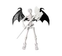 Squeleton Figure Movable - ABS, 5.12in Articulated Desktop Model | Flexible Jointed Decoration Figure, Creative Halloween Collectible Display For Nightstand, Coffee Table, Bookcase, Window Sill