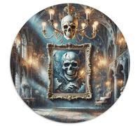 Squelette 1000 Pièces Puzzle Convient Aux Adultes Et Aux EnfantsJeu Thriller Puzzle Circulaire Décoration Moderne DIY Jeu Cadeau Unique (67.5x67.5cm)