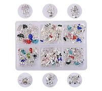 Squelette 3D Halloween Art vintage pour ongles araignée fantôme tête de mort avec strass pour ongles bricolage