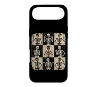 Squelette à Carreaux Halloween rétro Gothique Anatomie Graphique Coque pour iPhone Air