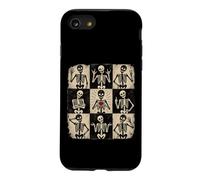 Squelette à Carreaux Halloween rétro Gothique Anatomie Graphique Coque pour iPhone SE (2020) / 7/8