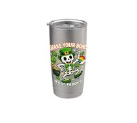 Squelette amusant de St Patrick Shake Your Bones Gobelet isotherme en acier inoxydable double paroi