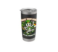 Squelette amusant de St Patrick Shake Your Bones Gobelet isotherme en acier inoxydable double paroi