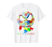 Squelette Amusant « It's Ok to Be A Little Different Autism » T-Shirt Graphique avec Valeur