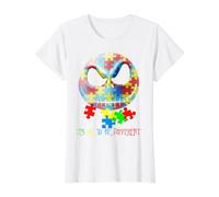 Squelette Amusant « It's Ok to Be A Little Different Autism » T-Shirt Graphique avec Valeur