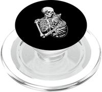 Squelette Amusant Qui Aime Le Chat jusqu'à la Mort pour Femmes et Hommes PopSockets PopGrip pour MagSafe