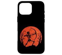Squelette Archer Halloween Lune Coque pour iPhone 16 Pro Max