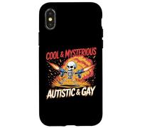 Squelette autistique et gay Drôle Explosion Meme Coque pour iPhone X/XS