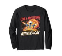 Squelette autistique et gay Drôle Explosion Meme Manche Longue