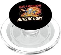 Squelette autistique et gay Drôle Explosion Meme PopSockets PopGrip pour MagSafe