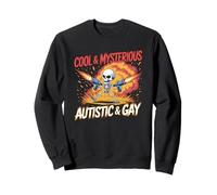 Squelette autistique et gay Drôle Explosion Meme Sweatshirt