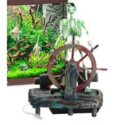 Squelette basé sur l'air du réservoir de pêche - décoration d'aquarium Conception crâne | Élève l'esthétique Aquatique alimentée à au Volant, Mobile, Accessoires, sculp