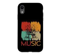 Squelette Batteur Musique Rétro Halloween Rock Band Coque pour iPhone XR