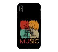 Squelette Batteur Musique Rétro Halloween Rock Band Coque pour iPhone XS Max