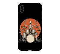 Squelette Batteur Percussionniste Rock and Roll Drumming Spooky Coque pour iPhone XS Max