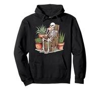 Squelette Boire Café Cactus Plantes Sweat à Capuche