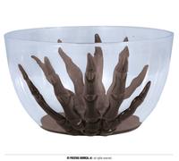 Squelette Bol Halloween Décoration Transparente Fête Accessoire Fantôme Effrayant, Couleur : Noir