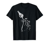 Squelette Boops Nez de Chat drôle Gothique Halloween Art T-Shirt
