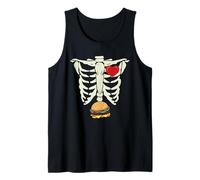 Squelette Burger Grossesse Xray Drôle Halloween Fête Naissance Débardeur