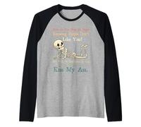 Squelette Comment dormir la nuit en sachant que les gens n'aiment pas Manche Raglan