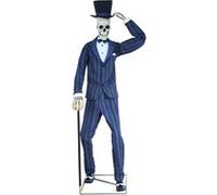 squelette costume géant son lumière 203cm bleu - chaks 12276 Bleu G
