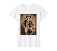 Squelette Cowboy Vintage Western Funny Halloween T-Shirt Graphique avec Valeur